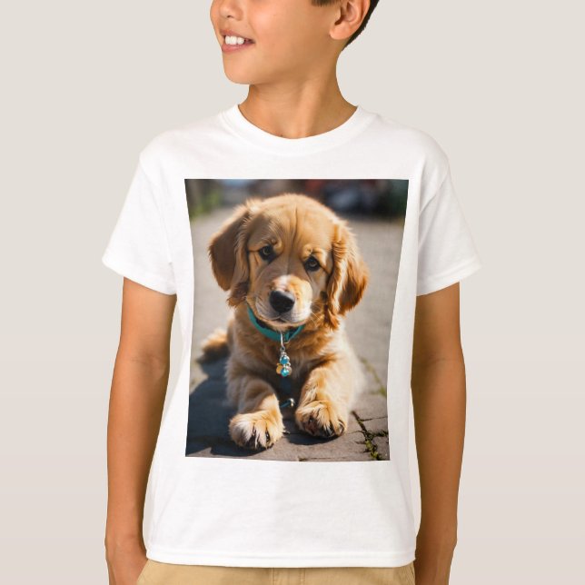 Una linda camiseta de impresión de perro (Anverso)