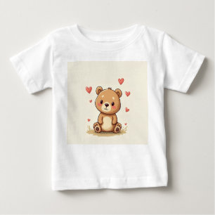 Una linda camiseta de oso de peluche