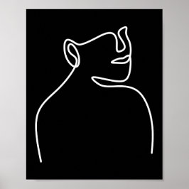 Una línea de arte digital continuo