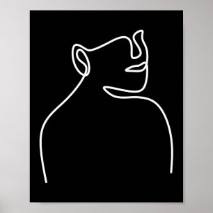 Una línea de arte digital continuo