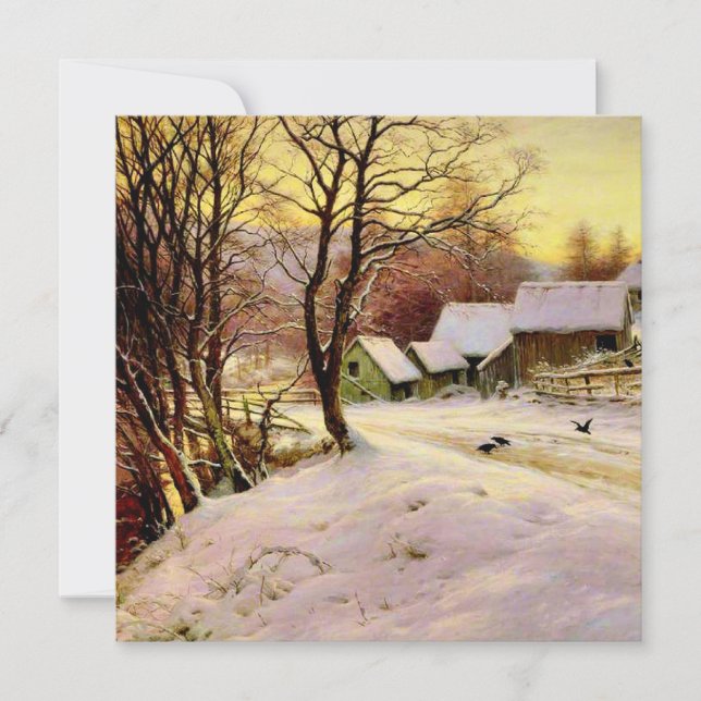 Una mañana de invierno, pintura artística fina (Anverso)