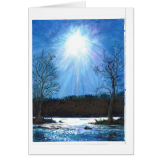 Una mañana fría del invierno en el río Potomac