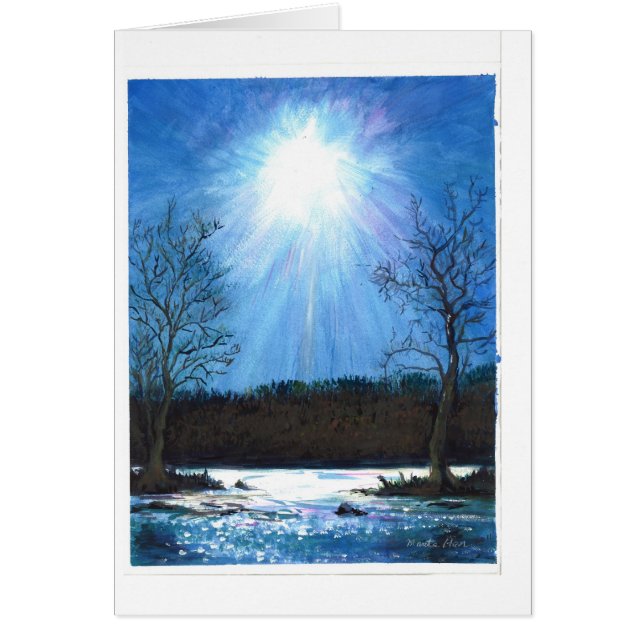 Una mañana fría del invierno en el río Potomac (Frente)