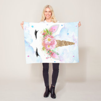 Una manta de unicornio durmiente