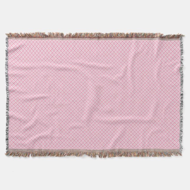 Una manta decorativa rosa con un sutil  (Anverso)