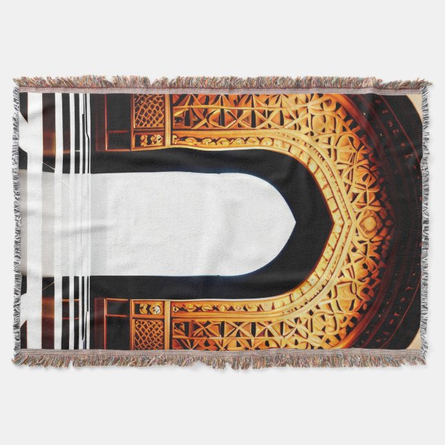 Una manta lanzada para la oración musulmana (Anverso)