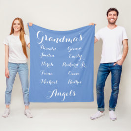 Una manta para nietos totalmente personalizables
