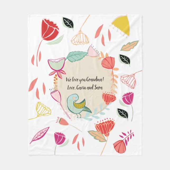 Una manta personalizada para mamá, abuela o un ami (Anverso)