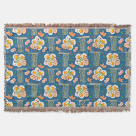 Una manta rota de inspiración asiática con fideos