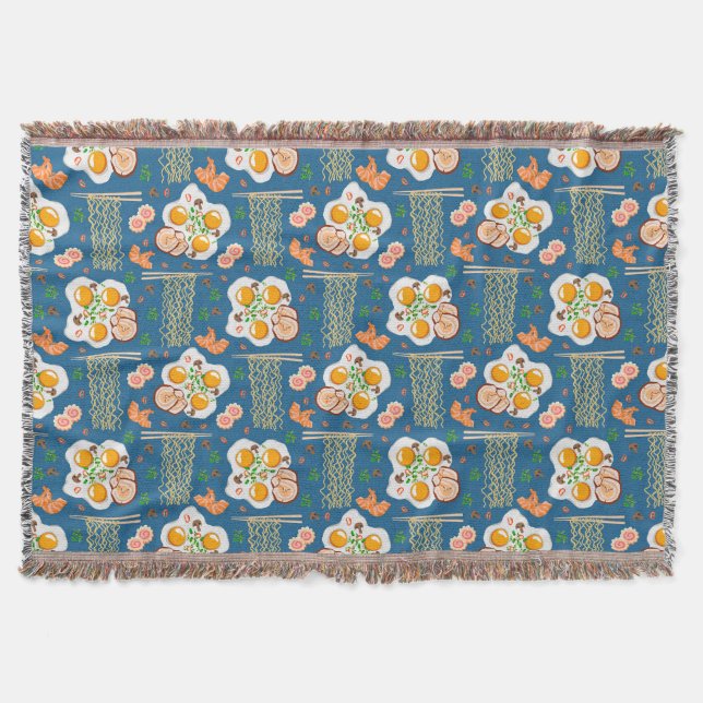 Una manta rota de inspiración asiática con fideos (Anverso)