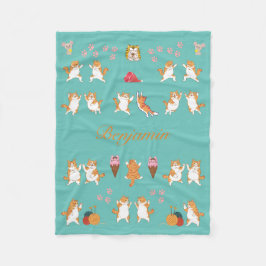 Una manta temática para el gato personalizado para