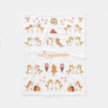 Una manta temática para el gato personalizado para