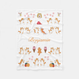 Una manta temática para el gato personalizado para