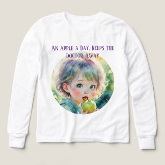 Una manzana al día Camiseta de cita de salud prove