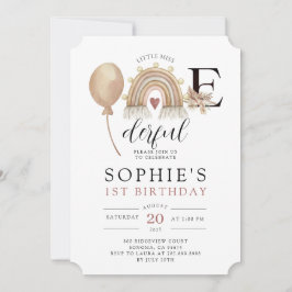 Una maravillosa invitación al cumpleaños del Chica