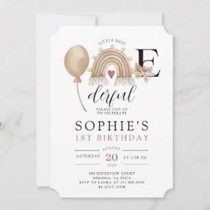 Una maravillosa invitación al cumpleaños del Chica