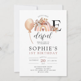 Una maravillosa invitación al cumpleaños del Chica