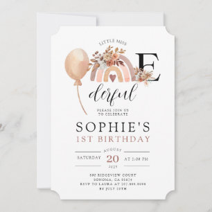 Una maravillosa invitación al cumpleaños del Chica