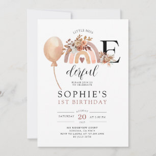 Una maravillosa invitación al cumpleaños del Chica