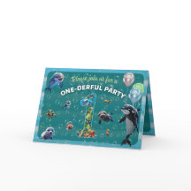 Una maravillosa invitación horizontal plegada Pers
