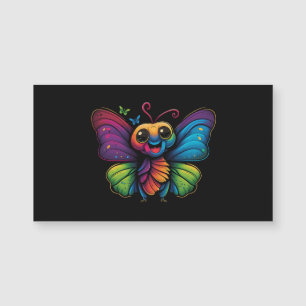 Una mariposa de color arcoiris