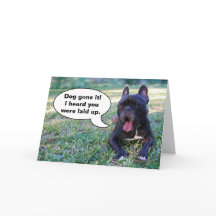 Una mejor tarjeta del bulldog pronto francés de la