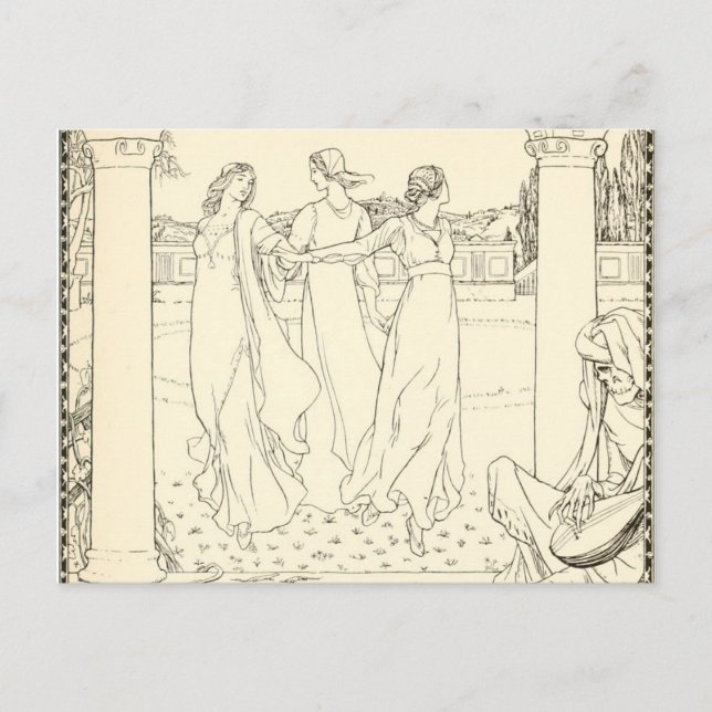 Una mezquita de la postal de época de los fallecid (Anverso)