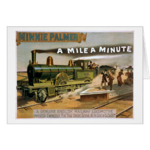 "Una milla" un poster minucioso del tren del