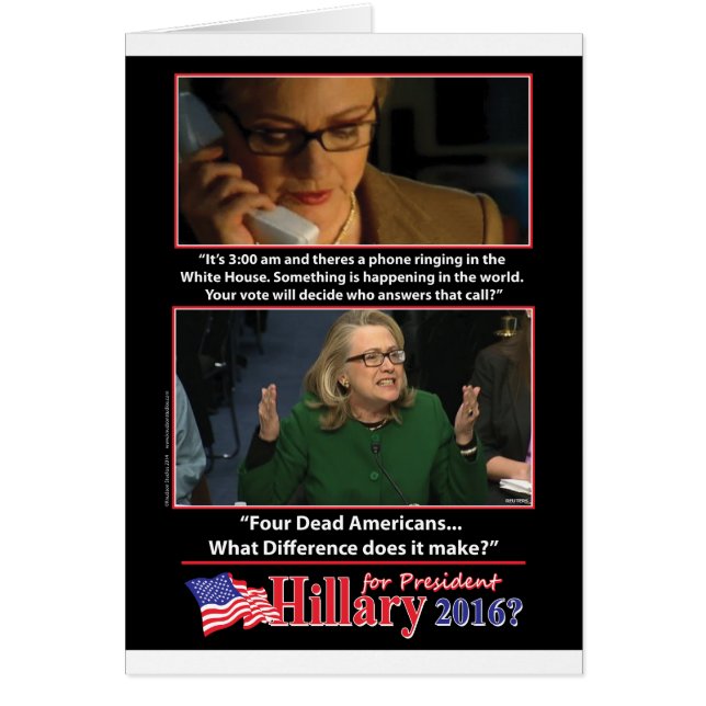 Una mirada sarcástica a Hillary para presidente 20 (Frente)