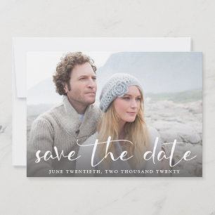 Una Moda de imagen Boda Guardar la invitación de f