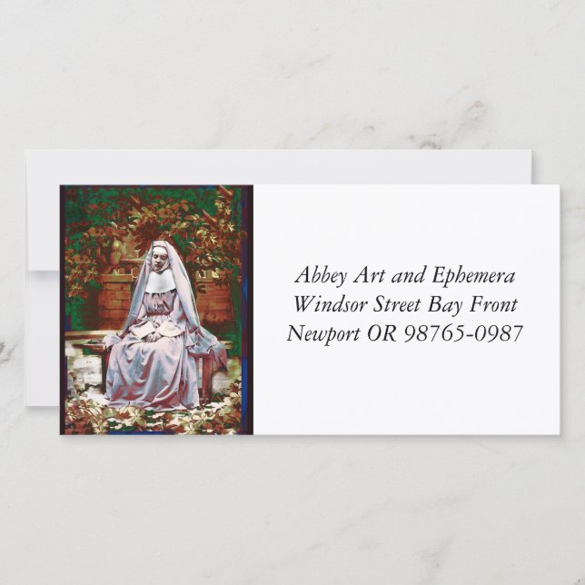 Una monja francesa en el Jardín de la Contemplació (Anverso)