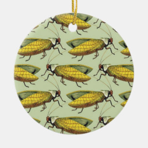 Una muchedumbre de ornamento de Katydids