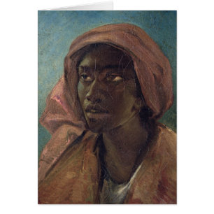 Una mujer joven del negro