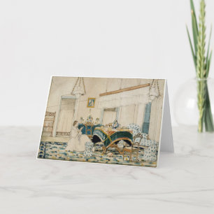 Una mujer leyendo - Tarjeta de nota en blanco toda