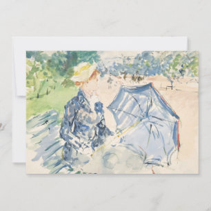 Una mujer sentada en un banco   Berthe Morisot