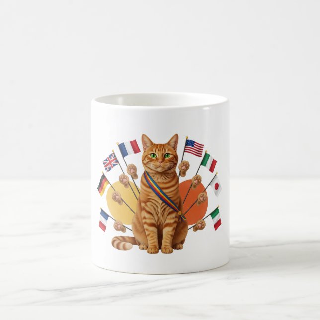 Una nación con patas - gato por la taza mundial (Centro)