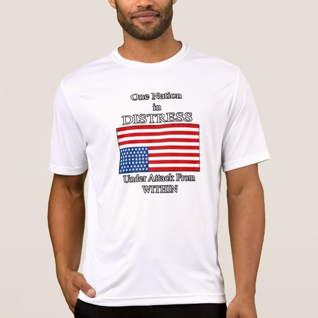 "UNA NACIÓN EN camiseta de la DESOLACIÓN" (Anverso)