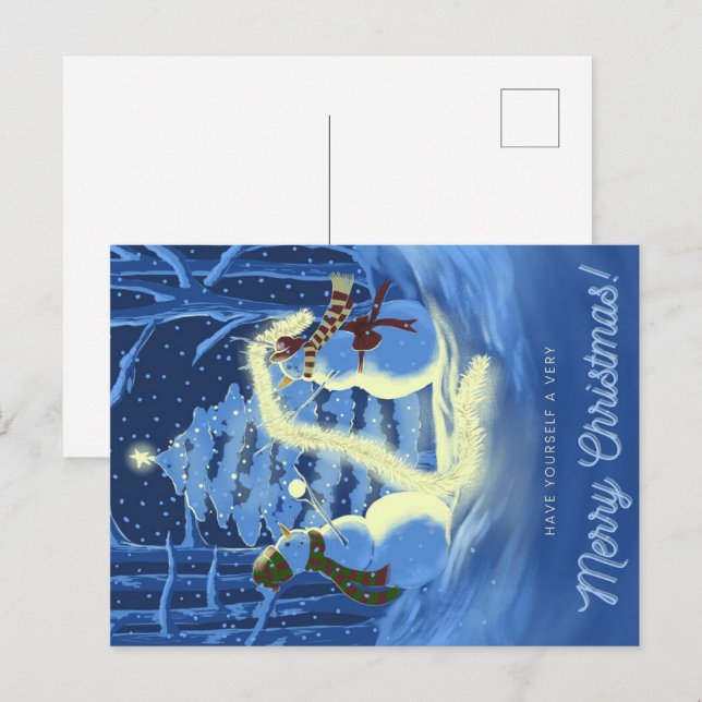 Una Navidad de muñeco de nieve (Anverso / Reverso)