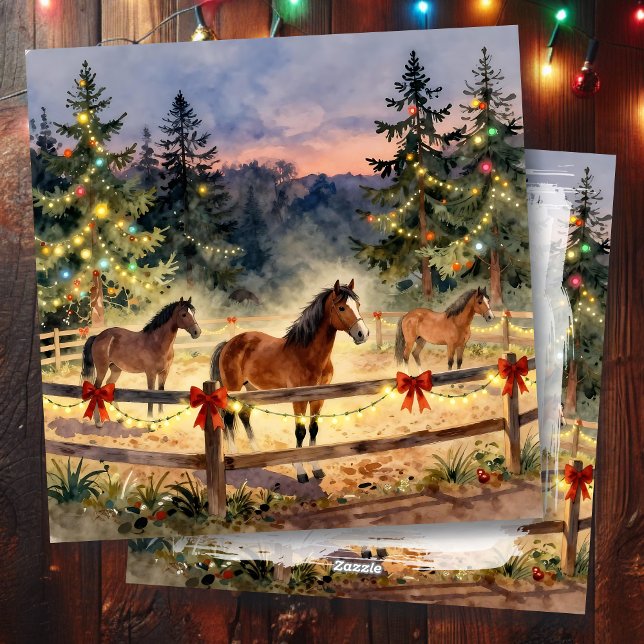 Una Navidad en un rancho de caballos campestre (Subido por el creador)