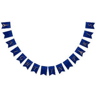 Una noche en bandera del empavesado del fiesta de