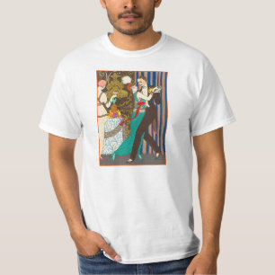Una noche en camiseta decadente del art déco de