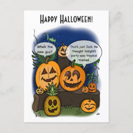 Una noche para recordar la postal de Halloween