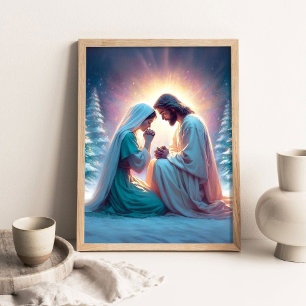 Una Noche Silenciosa, Arte Cristiano de Navidad, J