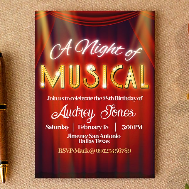 Una noche sobre la invitación musical (A Night on Musical Invitation - Broadway)
