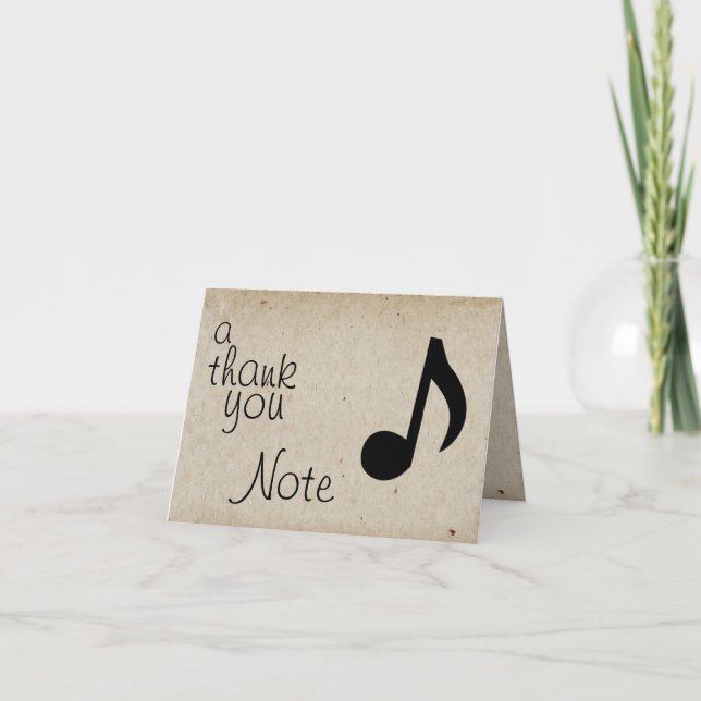 Una nota de agradecimiento (Anverso)