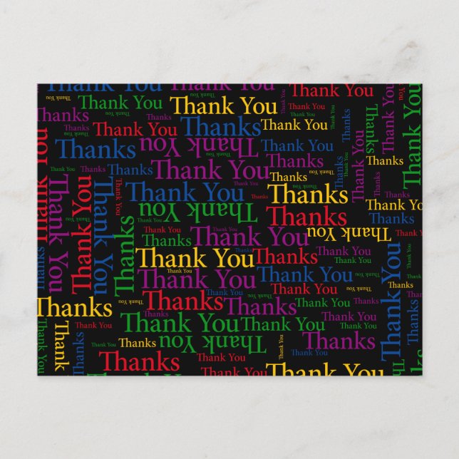 Una Nota De Agradecimiento Para Expresarte Muchas  (Anverso)