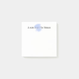 una nota de agregar nombre de profesor simple bord