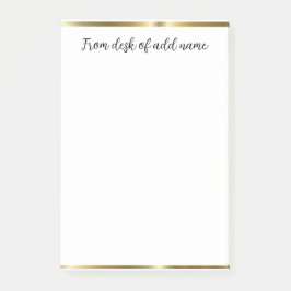 una nota de agregar nombre de profesor simple bord