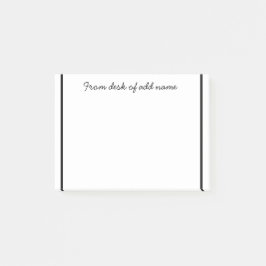 una nota de agregar nombre de profesor simple bord