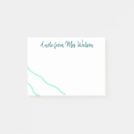 una nota de agregar nombre de profesor simples ond